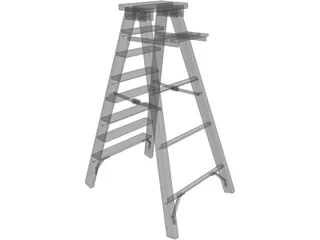 Step Ladder 3D Model preview