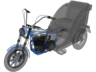 Santa Trike 3D Model preview