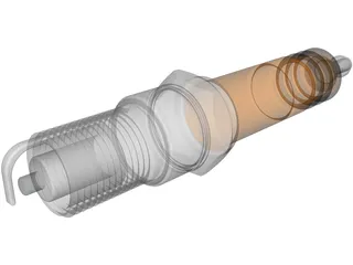 Bosch Spark Plug 3D Model preview