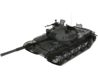 T-62 3D Model preview
