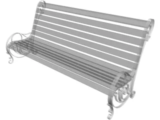 Public Chair 3D Model preview