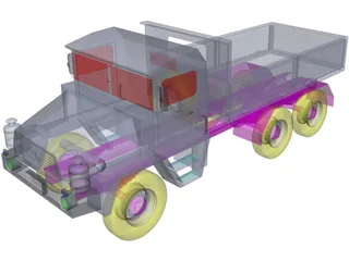 Dumper Truck 3D Model preview