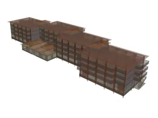 Hotel Smolyan Bulgaria 3D Model preview