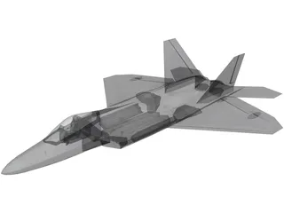 F/A-22 Raptor 3D Model preview