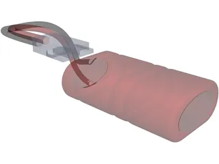 Micro-T NiMH Battery 3D Model preview