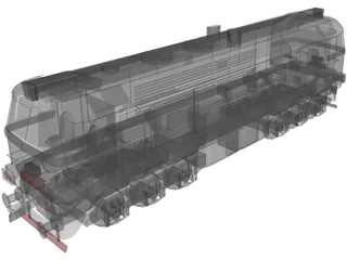 M62 Locomotive 3D Model preview
