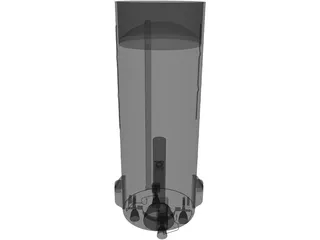 Zenit Rocket Engine Stage Two 3D Model preview