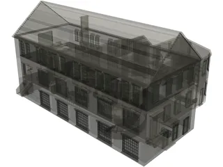 Factory House 3D Model preview