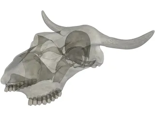 Cow Skull 3D Model preview