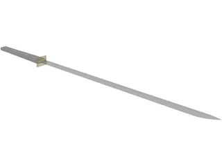 Katana Sword 3D Model preview