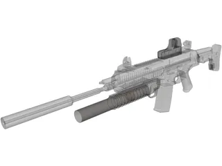 ACR SV with Granade Launcher 3D Model preview