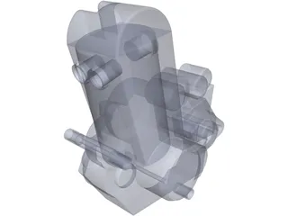 KTM 525 Engine 3D Model preview