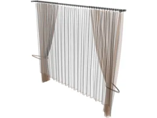 Curtain 3D Model preview