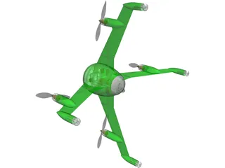 Quadcopter 3D Model preview