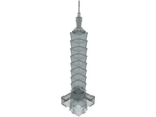Taipei 101 World Financial Center 3D Model preview