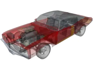 Buick Skylark Street (1970) 3D Model preview