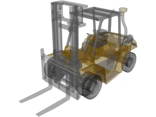 Forklift 3D Model preview