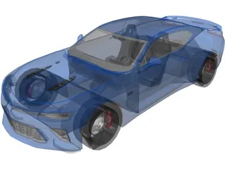 Chevrolet Camaro SS (2016) 3D Model preview