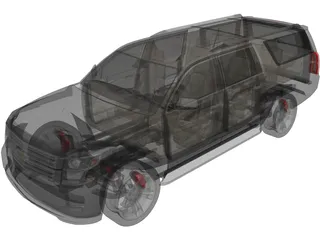 Chevrolet Suburban (2014) 3D Model preview