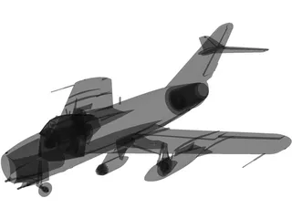 MiG-17 3D Model preview