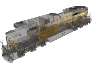 Union Pacific 3D Model preview