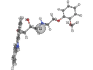 Protein Molecule 3D Model preview