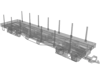 LGB Flatcar 3D Model preview