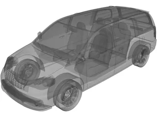 Chrysler Town and Country (2012) 3D Model preview