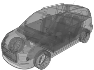 Citroen C3 Picasso (2013) 3D Model preview