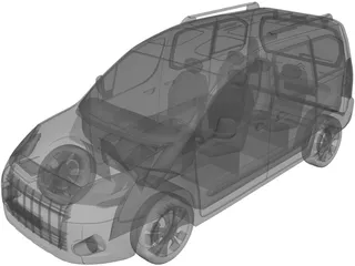 Citroen Berlingo Multispace (2011) 3D Model preview
