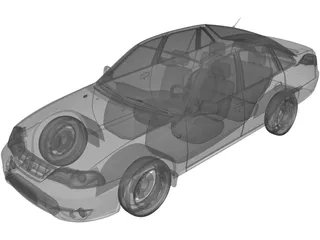 Daewoo Nexia (2012) 3D Model preview