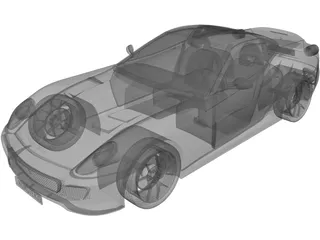 Ferrari 599 GTO (2011) 3D Model preview