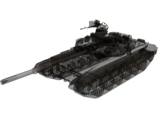 T-90 Russian Tank 3D Model preview