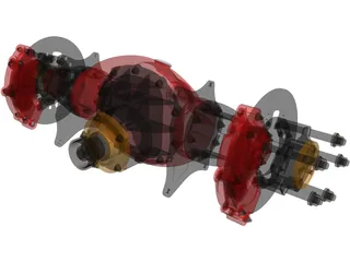 Top Fuel Nodular Differential 3D Model preview
